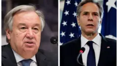 Barreessaa Ol aanaa UN, Antooniyoo Guutirees fi gara mirgaan Ministira Haajaa Alaa US, Antoonii Biliinken dhimma Itoophiyaa irratti waliin mari'atan