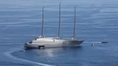 Sailing yacht "A" which features a wall made of stingray hides