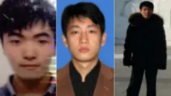 Kim Il, Park Jin Hyok, and Jon Chang Hyok in a three-part composite