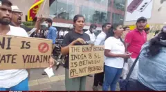இலங்கை மன்னார் போராட்டம்
