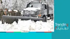 تساقط الثلج في صحراء الجزائر