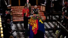 Coffin in St George's chapel