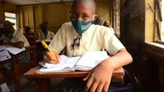 Un élève du secondaire nigérian.