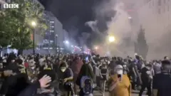 美國抗議活動在多地蔓延