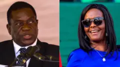 Mnangagwa na Grace Mugabe