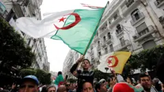 مظاهرة في عاصمة الجزائر، 13 آذار/مارس 2020