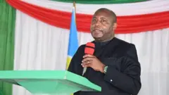 Prezida Evariste Ndayishimiye avuga ijambo