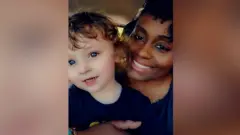 Keia Jones-Baldwin e seu filho, Princeton