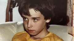 Michael as a young child