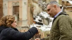 Мэры Барселоны и Киева Ада Колау и Виталий Кличко в украинской столице 9 декабря