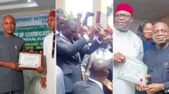 Alex Otti, Peter Mba na Francis Nwifuru