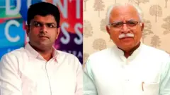 दुष्यंत चौटाला आणि मनोहरलाल खट्टर