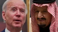 Composite picture of President Biden and King Salman