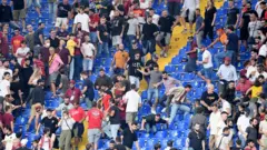 26 Eylül'deki Roma-Lazio maçında tribünlerde tartışma çıkmıştı.