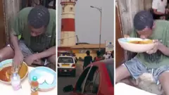 Dem take care of di suspect give am food, drink