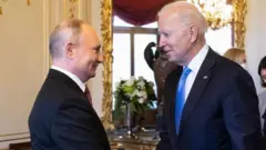 Путин и Байден в июне 2021 года в Женеве