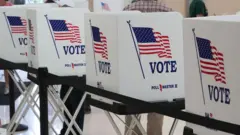 Cabines de vote dans le comté de Hamilton, Chattanooga, Tennessee