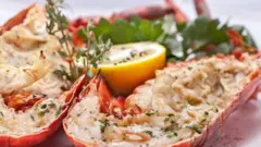 Lobster on a plate