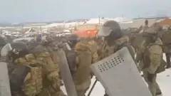 Силовики у здания Баймакского суда Башкортостана