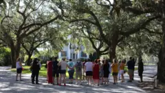 Tourists at McLeod taking a tour