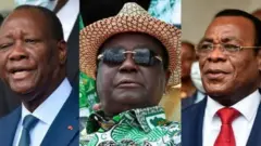 De gauche à droite : Alassane Ouattara Henri Konan Bédié, Pascal Affi N'Guessan