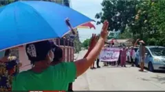 ပေါက်ကွဲမှုတွေကြားက စစ်အာဏာသိမ်းဆန့်ကျင်သပိတ်များ