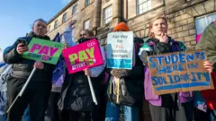 Teacher strikes
