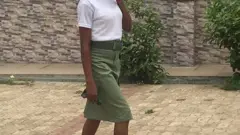 Female corps member wey wia skirt.