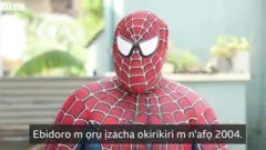 Spider-man na-ekpocha ahịhịa