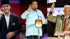 Saat tiga capres bertarung di Pemilu 2024