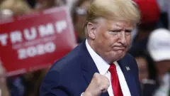 ၂၀၁၉ အောက်တိုဘာက မဲဆွယ်ပွဲ တစ်ခုမှာ တွေ့ရတဲ့ ထရမ့်