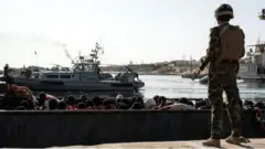 Les garde-côtes libyens interceptent chaque année des milliers de migrants se rendant en Europe