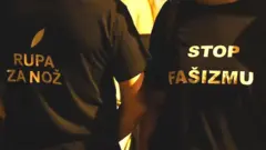 Majice na protestu protiv fašizma u nišu