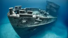 shipwreck with golg san jose ship representative photo