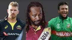 অ্যারন ফিঞ্চ, ক্রিস গেইল, সাকিব আল হাসান