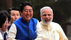 શિન્ઝો એબે અને નરેન્દ્ર મોદી