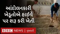 ખેડૂતોએ દિલ્હી સરહદે હાઈવે પર શાકભાજીની ખેતી શરૂ કરી