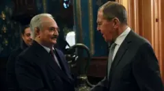 General Halife Hafter ve Rusya Dışişleri Bakanı Sergey Lavrov