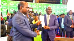 William Ruto akipokea hati ya ushindi