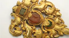 One of the items encrusted with jewels