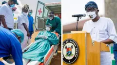 Gomina Babajide Sanwo-Olu atawọn eleto ilera to n tọju covid-19