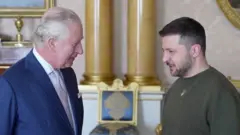Владимир Зеленский на аудиенции у короля Британии Чарльза III.