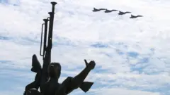 Репетиция воздушного парада в Минске