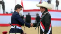 Guido Bellido y Pedro Castillo