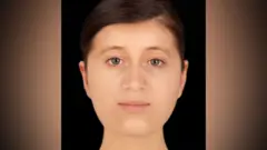 Facial reconstruction of Trumpington Anglo-Saxon woman, 16