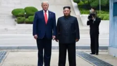Donald Trump na Kim Jong-un
