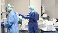 İtalya'nın Brescia kentindeki bir hastane