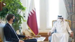 Джаред Кушнер и эмир Катара Тамима бен Хамада Аль Тани