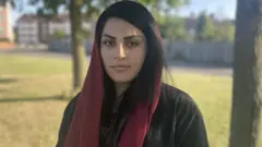 girl wearing scarf in the park