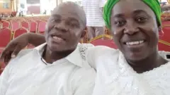 Late gospel singer, Osinachi wit her husband, Peter Nwachukwu